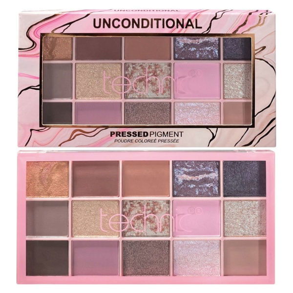 Technic Pressed Pigment Face and Eyeshadow Palette - Unconditional