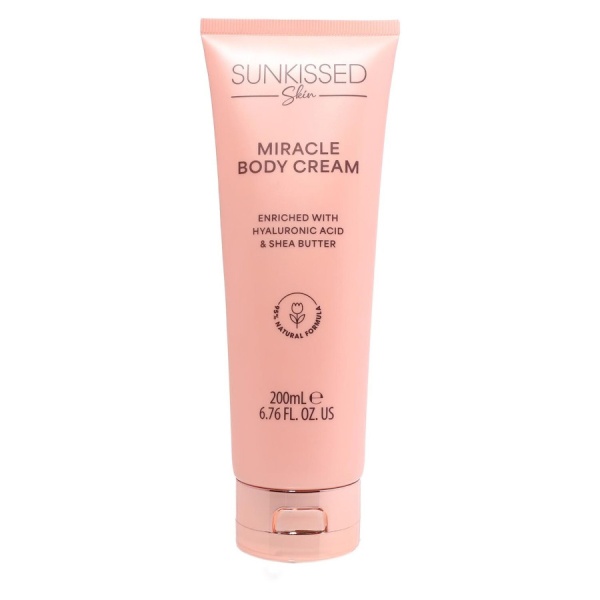 Sunkissed Miracle Body Cream With Hyaluronic Acid and Shea Butter 200 ml